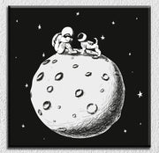 Astronaut And Dog Art