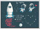 I Love You To The Moon Rocket Art