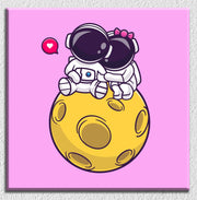 Astronaut Cute Couple Art