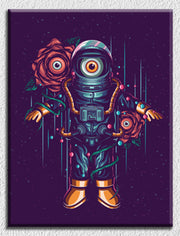 Astronaut Purple Background Art