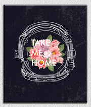 Astronaut Take Me Home Canvas