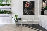 Astronaut Floral Face Art