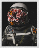 Astronaut Floral Face Art