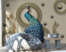 King Of Birds With Pearl on Background wall coverings