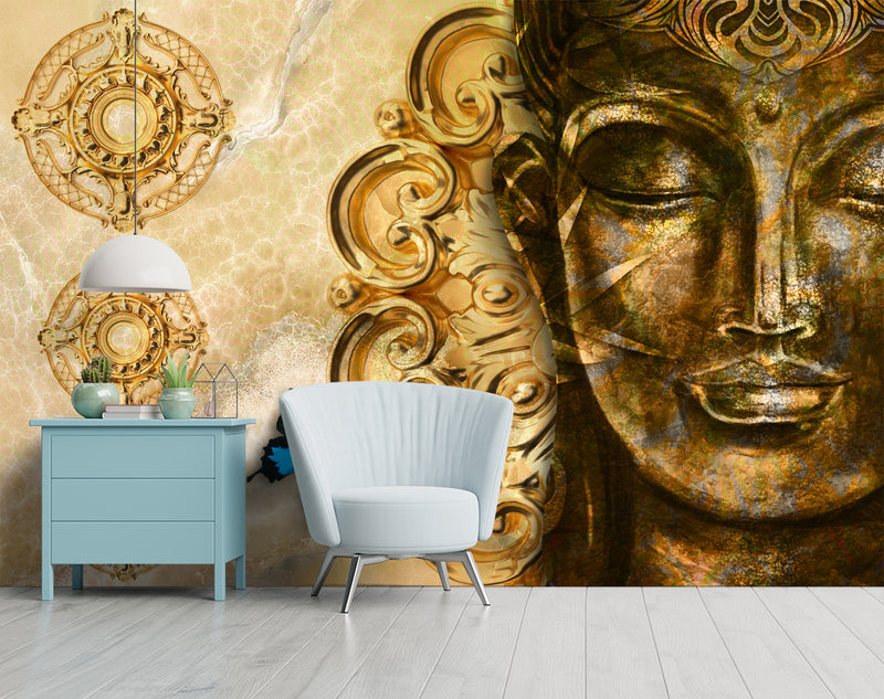 Lady Sculpture Customised Wallpaper for wall