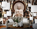 Lord Gautam Buddha At Peace wall coverings