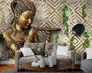 Bronze Lady With Flute wall coverings