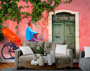 Village Outer Wall Painted Customised Wallpaper for wall