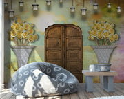 Beautiful Yellow Rose Flower wall coverings