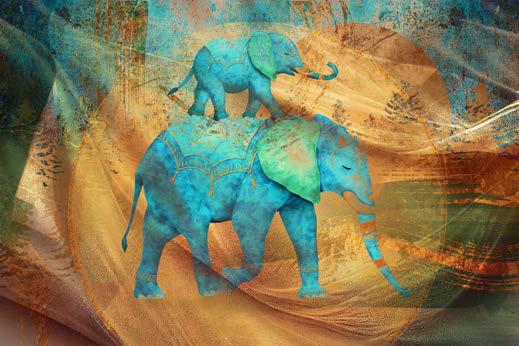 Abstract Elephant Wallpaper