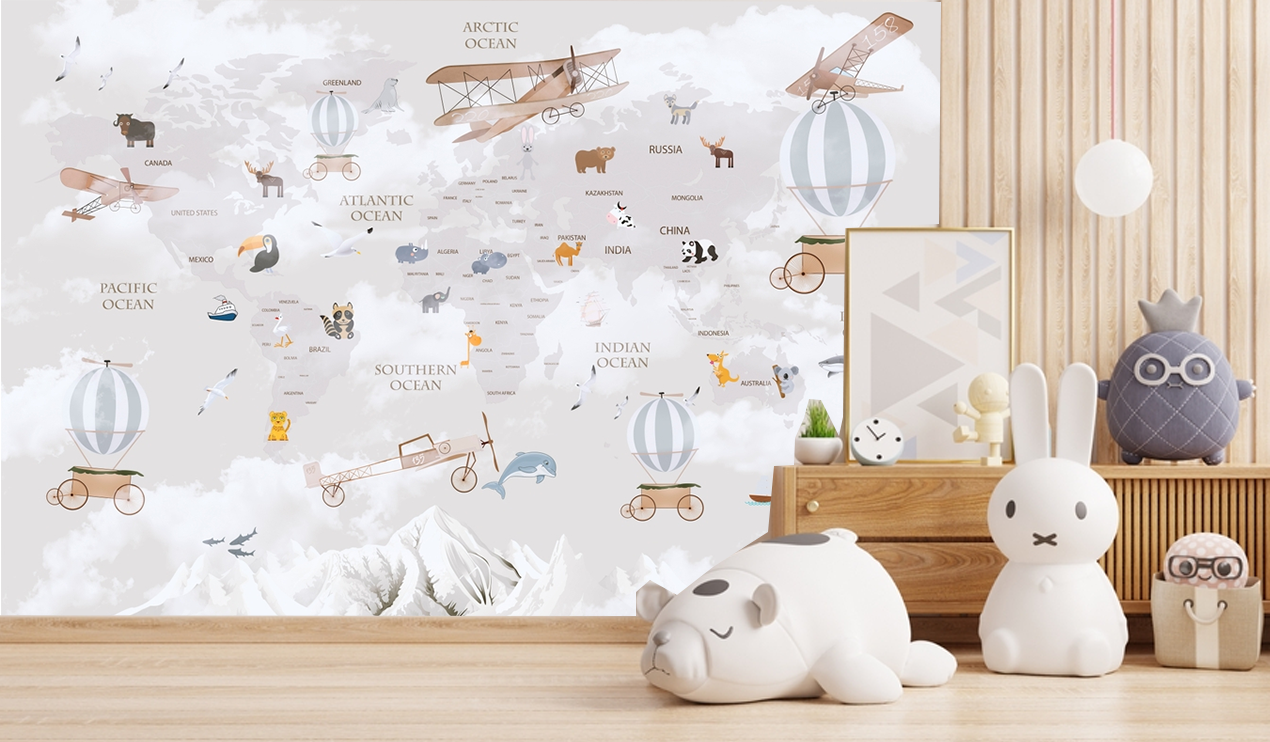 Adventure Awaits map wallpaper