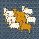 Ancient Era Pichwai Cows