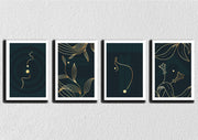 Minimal Golden Lines, Set Of 4