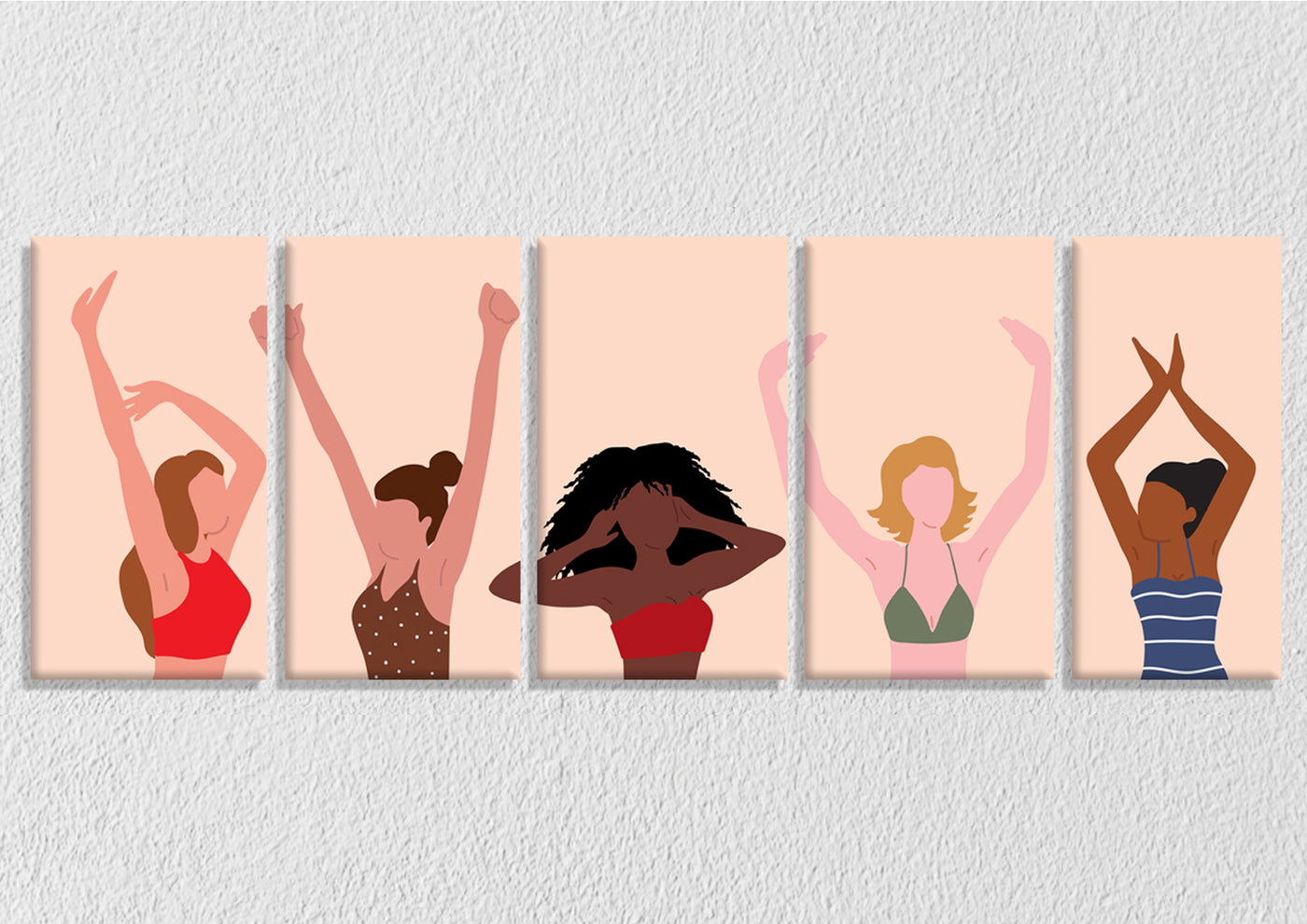 Women Of Joy Wall Art, Set Of 5