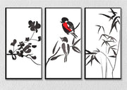 Birds On Branch Wall Art, Set Of 3