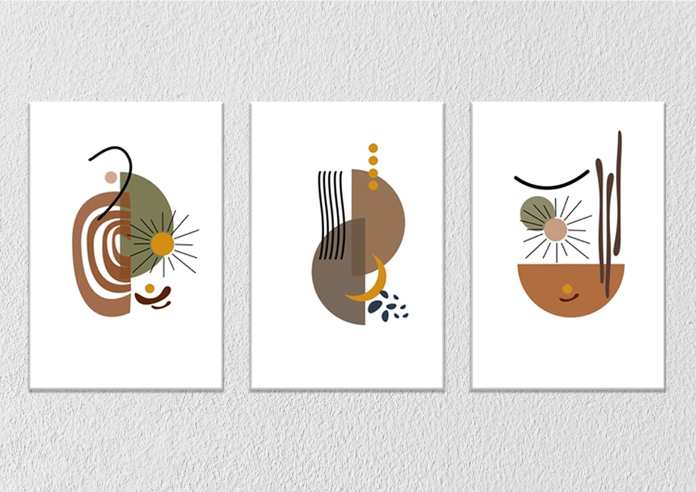 Brown Pastel, Set Of 3