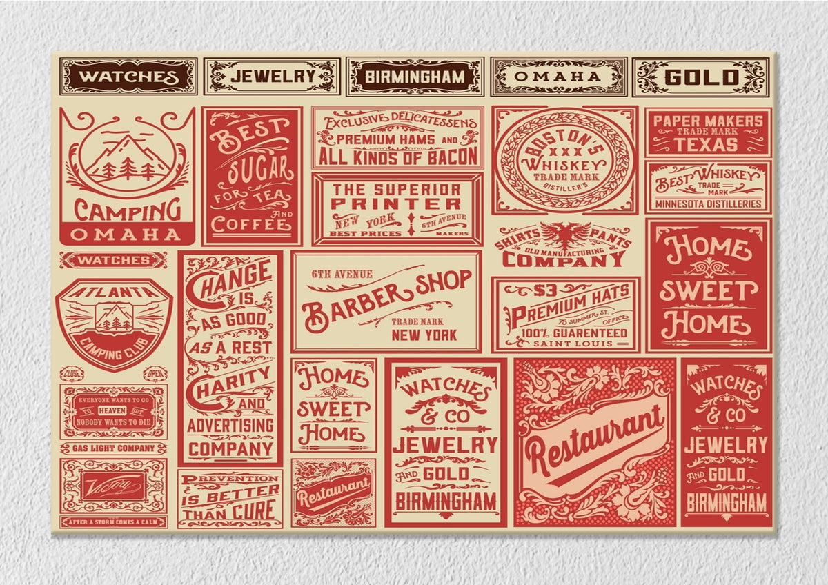 Vintage Newspaper Art