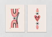 Pastel Heart, Set Of 2