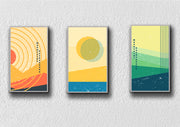 Mountains Background, Set Of 3