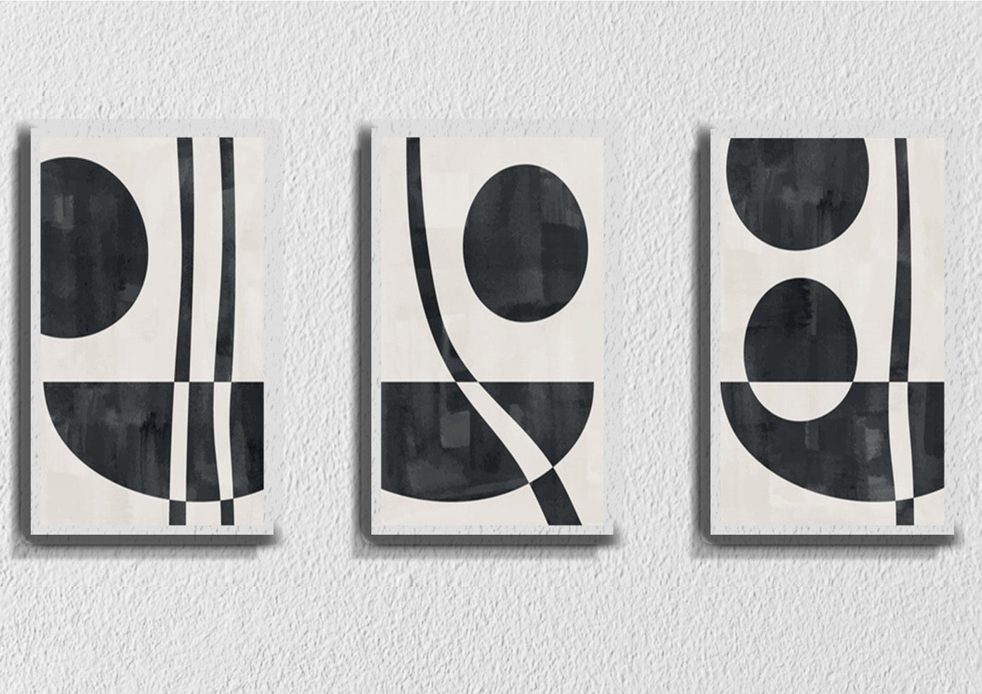 Black And White, Set Of  3