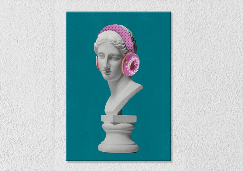 Female Headphone Sculpture Art