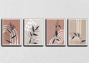 Leaf Stencil ON Lines, Set of 4