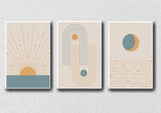 Geometric Lines Art, Set Of 3