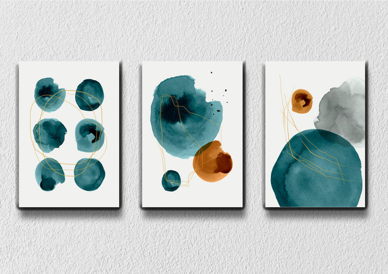 Water Colour Art, Set Of 3