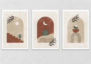 Moon Canvas Art, Set Of 3