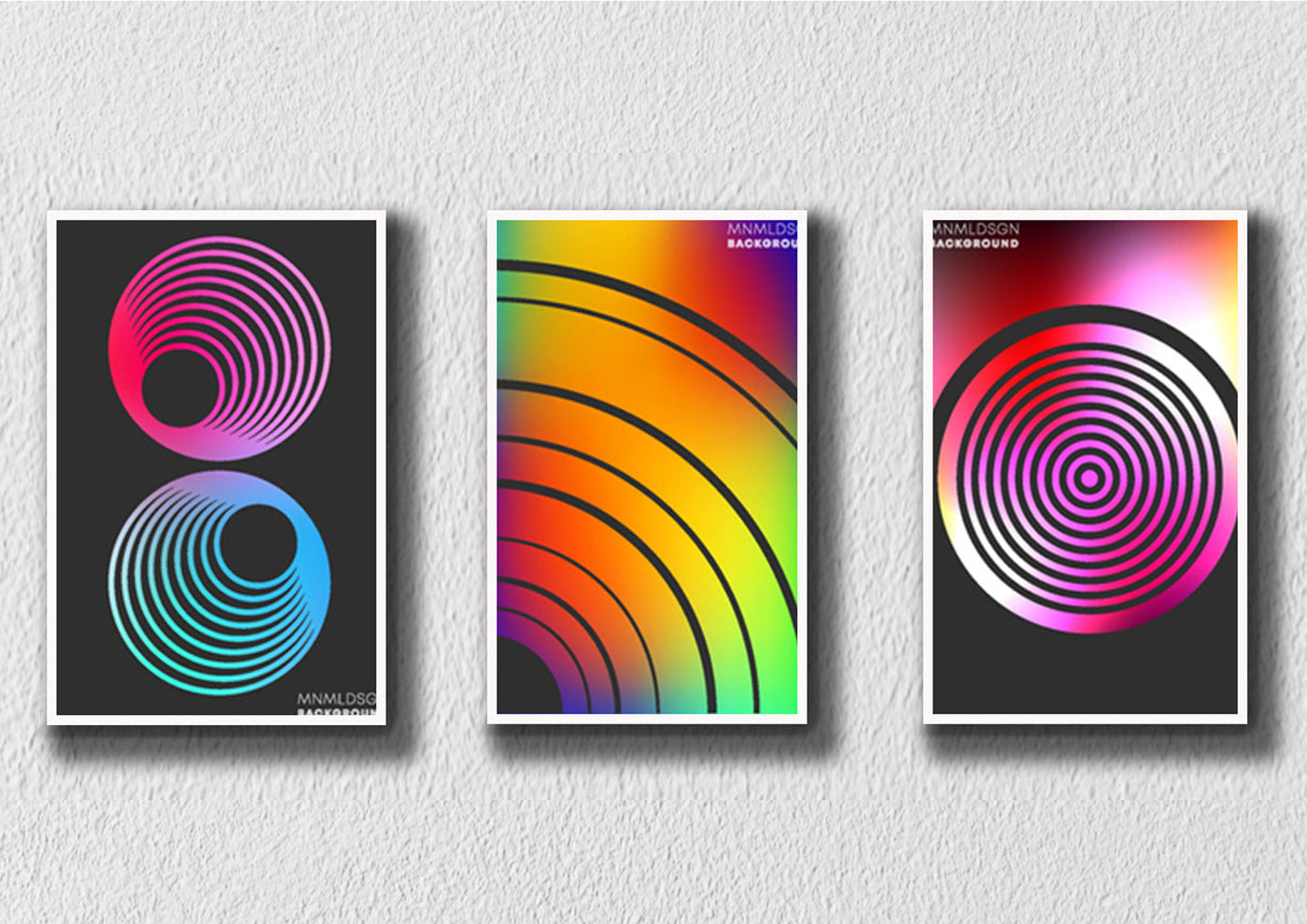Neon Colours, Set Of 3