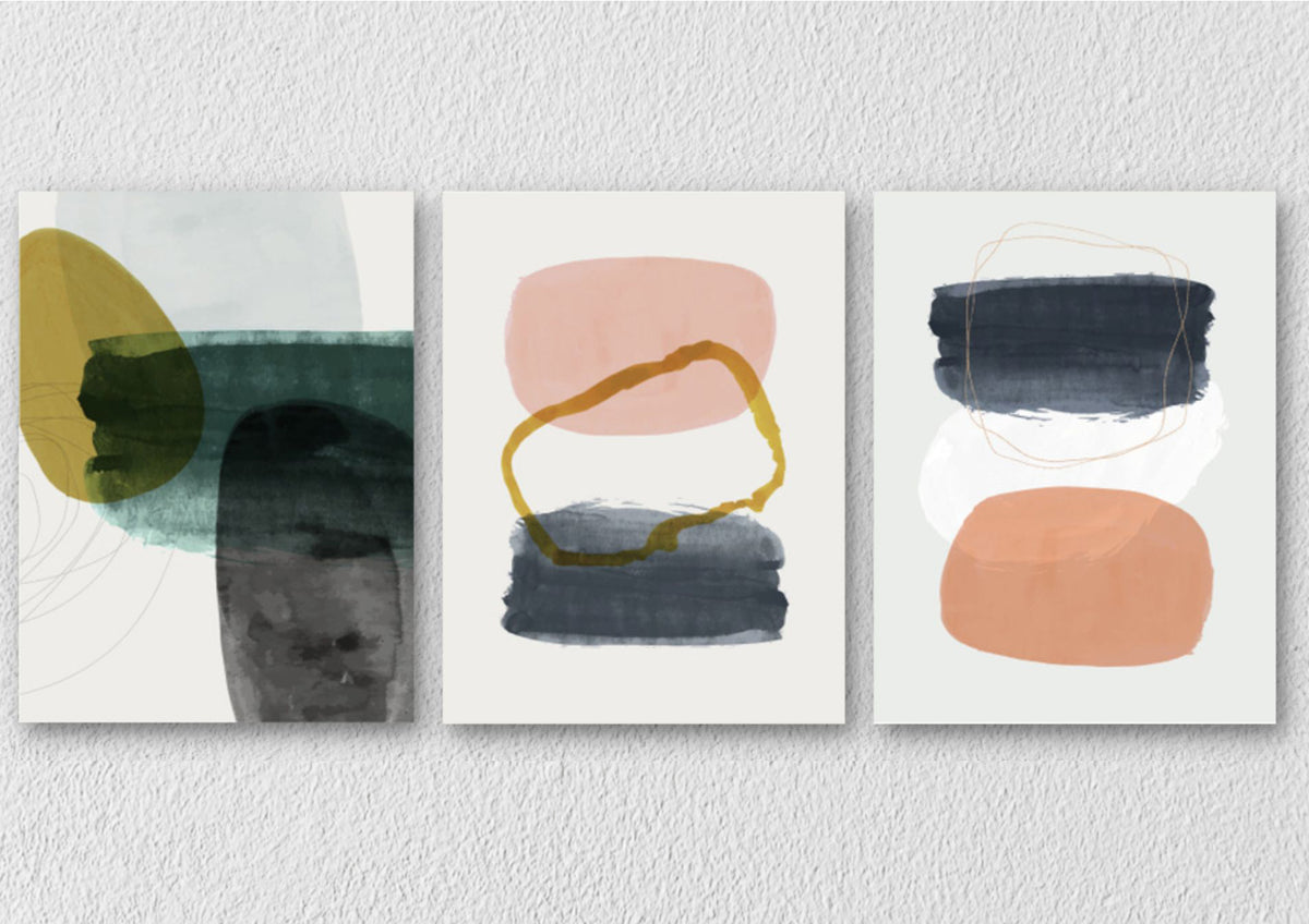 Aesthetic Patch Art, Set Of 3