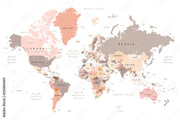 Atlas Artistry Map Wallpaper