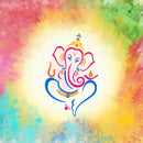 Multicolour Ganpati Sticker