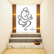 Sketch Of Ganpati Self Adhesive Sticker Poster