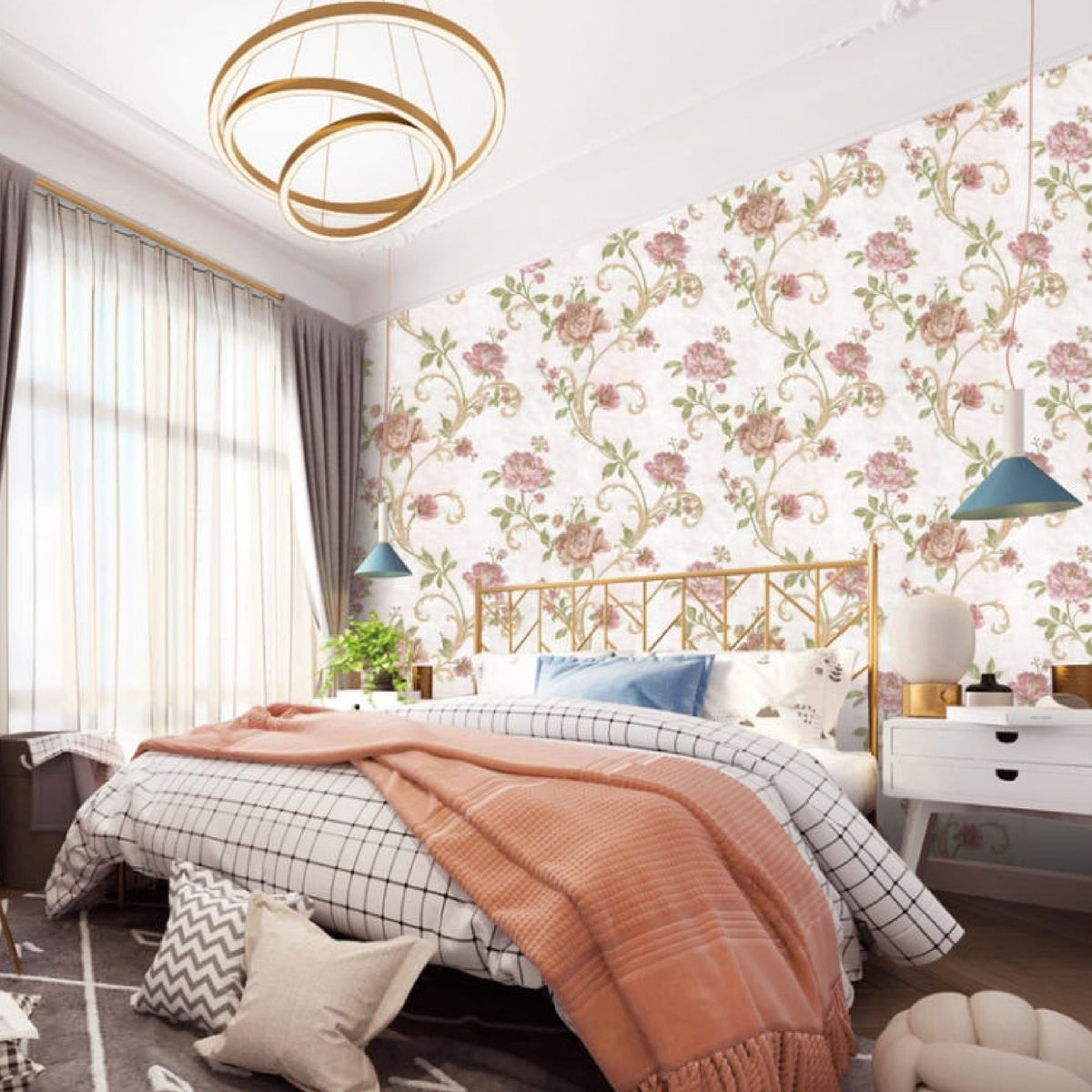 Stellar Fancy Floral & Botanical Wallpaper