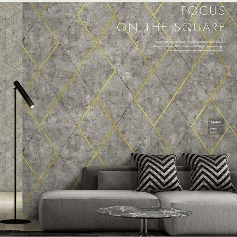 Eco Friendly Gold Geometric Wallpaper