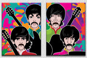 Pop Colors Beatles Wall Art, Set Of 2