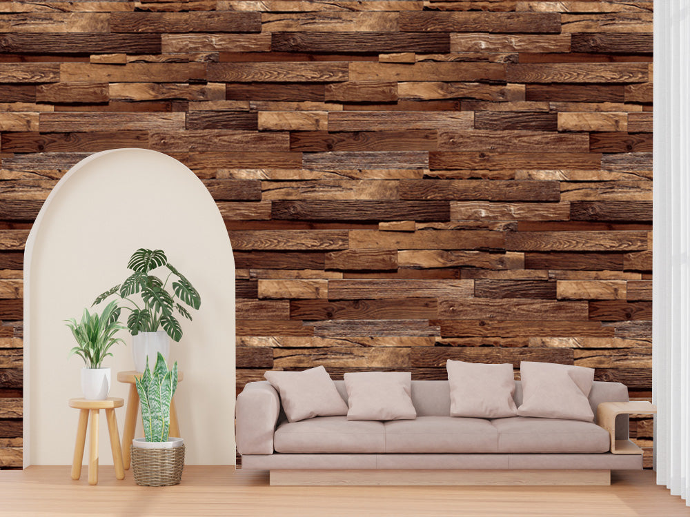 Natural Wooden Plank Wallpaper Photo Inspiration