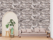 Natural _ Concrete Brick Wallpaper