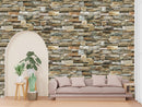 Natural _ Concrete Brick Wallpaper
