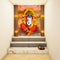 Red And Yellow Ganpati Art Self Adhesive Sticker Poster