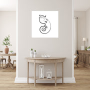 Side Face Of Ganpati Painting Self Adhesive Sticker Poster