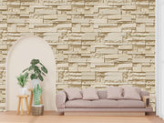 Natural _3D Brick Wallpaper