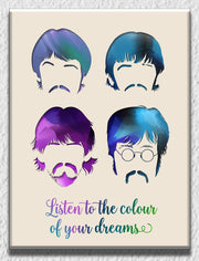 Faces Beatles Wall Art