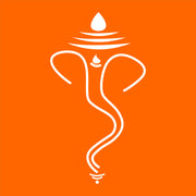 Art Of Ganesh Painting Self Adhesive Sticker Poster