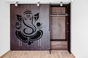 Sitting Ganpati Sketch Self Adhesive Sticker For Wardrobe