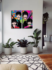 Pop Colors Beatles Wall Art, Set Of 2