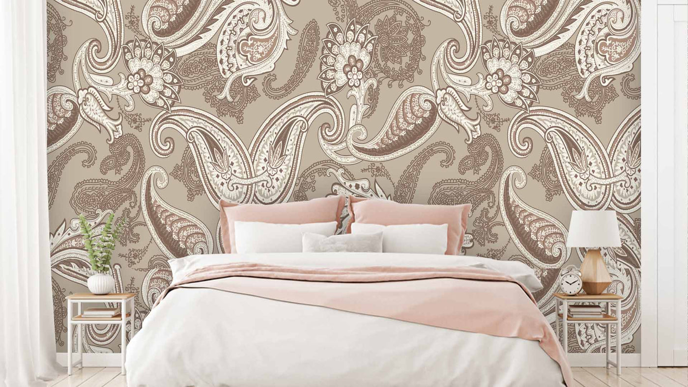 Silver Printed Wallpaper