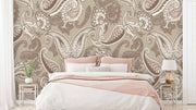 Silver Printed Wallpaper