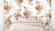 Minimalist Pattern Floral Wallpaper